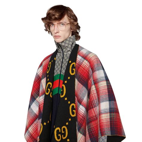 gucci poncho black.